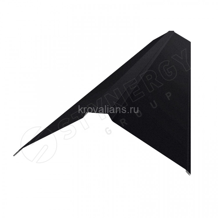 Конек плоский фигурный 120х15х25х15х120х2000 Stynergy (Стинержи) (CORUNDUM50Matt-9005-0.5) /1 шт/