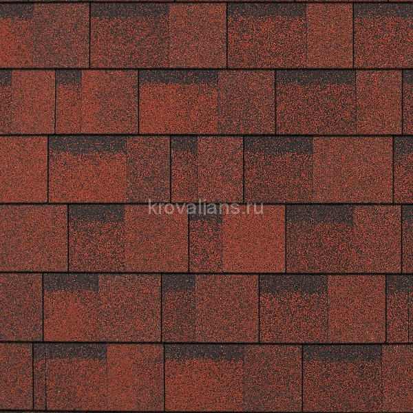 Гибкая черепица IKO Cambridge (Riviera Red) /кв.м/