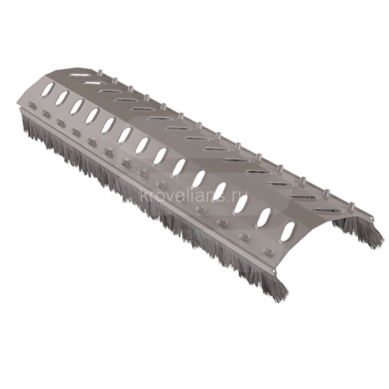 Eurovent AIR FLEX Аэроэлемент конька, ПВХ 75mm x 1m, RAL8019