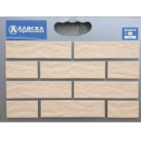 Термопанель АЛЯСКА Krem rustik (1,140х0,596х60мм) 0,65м2 60шт/палл