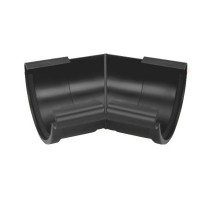 Galeco PVC 152 130/100 Угол внутренний 135гр. Черный RAL 9005 (15шт/уп)