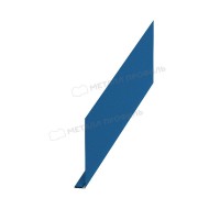 МеталлПрофиль Планка карнизного свеса 250х50х3000 (Полиэстер-01-5015-0.45) /1 шт/