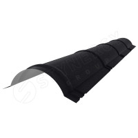 Конек полукруглый R110х2000 Stynergy (Стинержи) (CORUNDUM50Matt-9005-0.5) /1 шт/