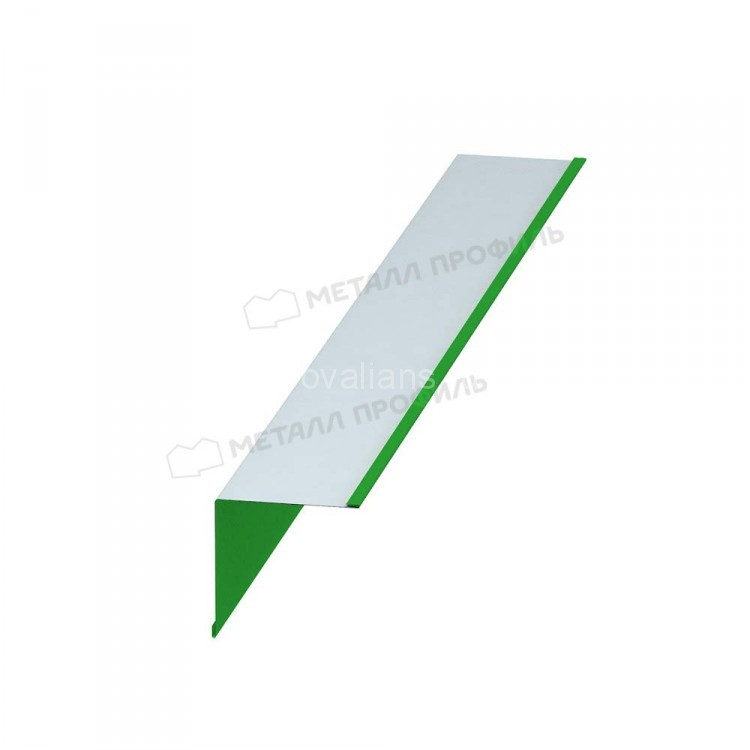 МеталлПрофиль Планка угла внутреннего 115х115х2000 NormanMP (Полиэстер-01-6018-0.5) /1 шт/ МеталлПрофиль Планка угла внутреннего 115х115х2000 NormanMP (Полиэстер-01-6018-0.5) /1 шт/