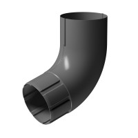 Docke STAL PREMIUM 125/90 мм Колено 72 гр Графит RAL7024 18шт/упак