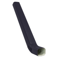 Vortex Matt 127/102 Труба прямоугольная с коленом Matt 1м RAL 7024