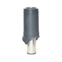 Выход вентиляции Krovent Pipe-VT 125 серый