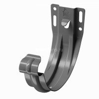 Docke STAL PREMIUM 125/90 мм Карнизный кронштейн Графит RAL7024 78шт/упак