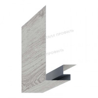 МеталлПрофиль Планка откоса сложная 3D 245х75х3000 (ECOSTEEL_MA-01-Беленый Дуб-0.5)