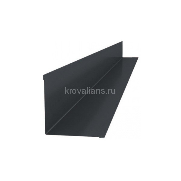 Планка угловая для примыкания к стене RUUKKI (Руукки) 2м Green Coat Pural BT Matt 0,5 мм (RR23) /1 шт/