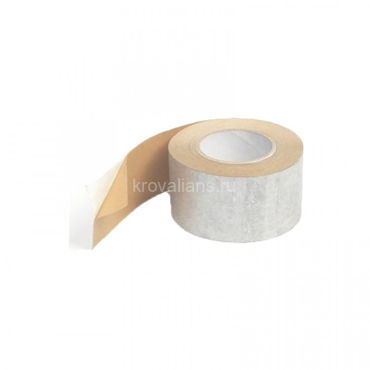 Tyvek (Тайвек) лента металлиз.одностор. для герм. перехлестов Metallized Tape (75ммх25м)