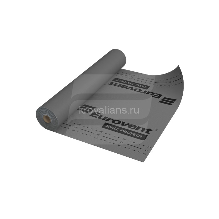 Eurovent (Евровент) WALL PROTECT Ветрозащитная диффузионная мембрана 100 г/м2 75 м2