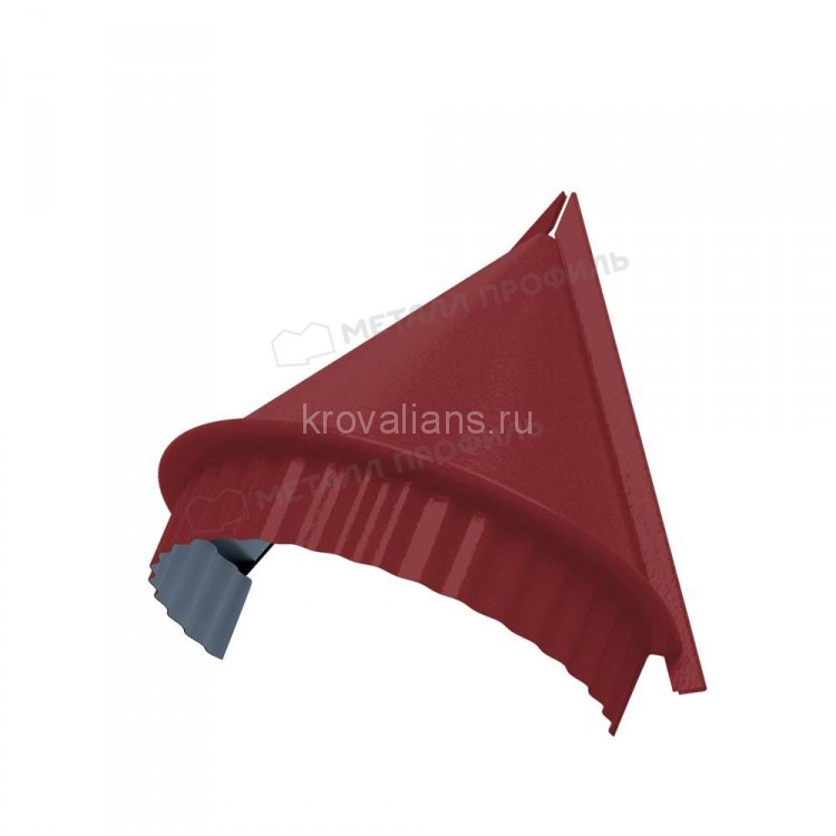 МеталлПрофиль Заглушка конька круглого конусная NormanMP (Полиэстер-01-3011-0.5) /1 шт/