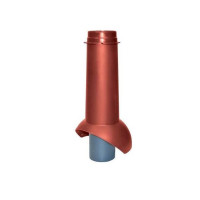 Выход канализации Krovent (Кровент) Pipe-VT 110 (Красный) (НЕИЗ) /1 шт/