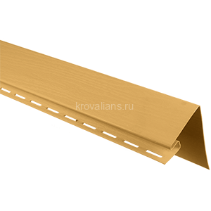 Альта-Профиль (Blockhouse) Планка "околооконная" золотистая  3,00м Т- 17