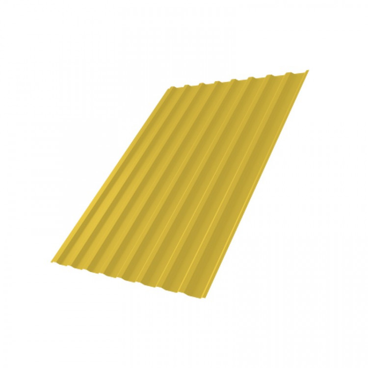 Профнастил С20А 0,45 PE RAL 1018 цинково-желтый