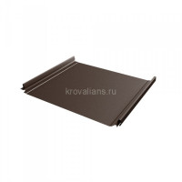Фальцевая кровля Grand Line (Гранд Лайн) Кликфальц Pro 0,5 GreenСoat Pural Matt с пленкой на замках (RR 32) 1 кв.м.