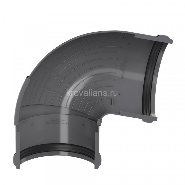 VERAT 125/82 Угол желоба 90, серый