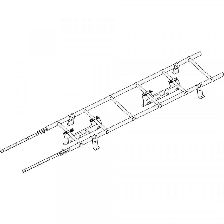 Лестница кровельная ROOFsystems PRESTIGE ZN600 1,8м NEXT Фальц RAL 3005