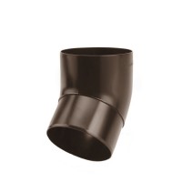 Galeco PVC 124 110/80 Колено 67гр. Темно-коричневый RAL 8019 (60шт/уп)