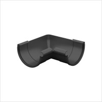 Galeco PVC 152 130/100 Угол внутренний 90гр. Черный RAL 9005 (15шт/уп)