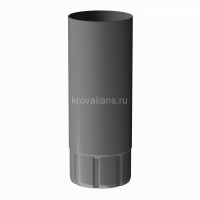 Docke STAL PREMIUM 125/90 мм Труба водосточная 3 м Графит RAL7024 82шт/упак