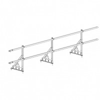 Ограждение ROOFsystems PRESTIGE ZN H-600/3,0м 2 трубы NEXT RAL8017
