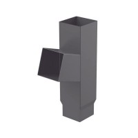 GALECO STAL2 125/80 Тройник 72гр. Графит RAL 7015 ( RR23) 1шт/уп