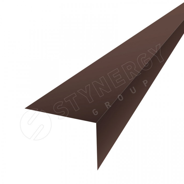 Планка околооконная 3000 Фальц Stynergy (CORUNDUM50Matt-RAL8017-0.5)