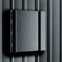 GrandLine сайдинг S6,3 "Вертикальный" панель 3,0 х 0,160, 22шт/уп., Графит (акриловый)
