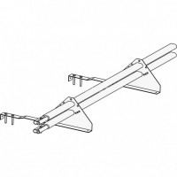 Снегозадержатель ROOFsystems PRESTIGE ZN 45*25 (овал), 1,2м натур. RAL 8004