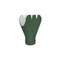 МП Воронка выпускная D185/150 RAL 6005, зеленый мох