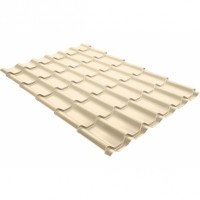 Металлочерепица классик Grand Line (Гранд Лайн) 0,5 Satin RAL 1015 /1 кв.м./