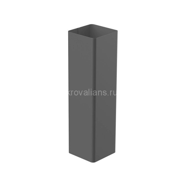 GALECO STAL2 125/80 Труба водосточная 3м Графит RAL 7015 ( RR23) 2шт/уп