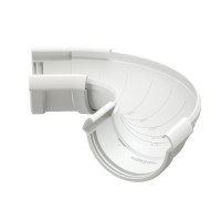 Docke LUX 140/100 мм Угловой элемент регулируемый 60-160 гр Пломбир, 8шт/уп