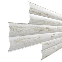 Сайдинг МеталлПрофиль Woodstock-Н-28х330 (ECOSTEEL_MA-01-Беленый Дуб-0.5) /1 шт/
