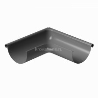 Docke STAL PREMIUM 125/90 мм Угол внешний  90 гр Графит RAL7024 8шт/упак