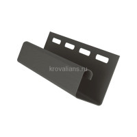 GrandLine J-профиль АКРИЛОВЫЙ Графит, 51шт/уп., длина 3,00 м