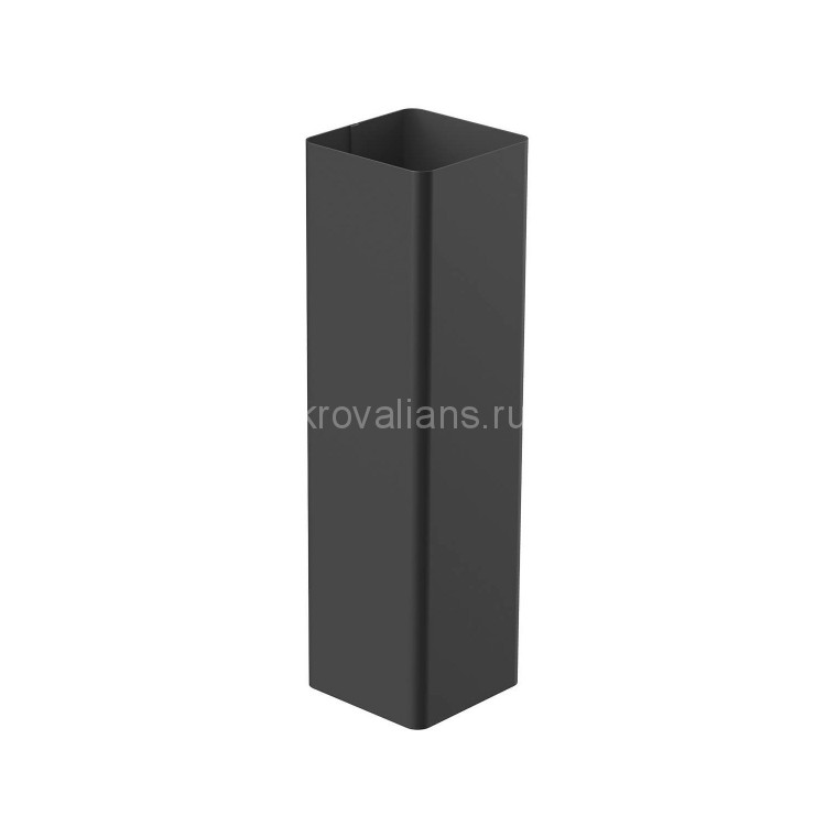 GALECO STAL2 125/80 Труба водосточная 3м Черный RAL 9005 ( RR33) 2шт/уп