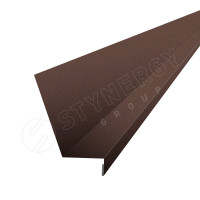 Планка для бокового примыкания 2000 Фальц Stynergy (CORUNDUM50Matt-RAL8017-0.5)