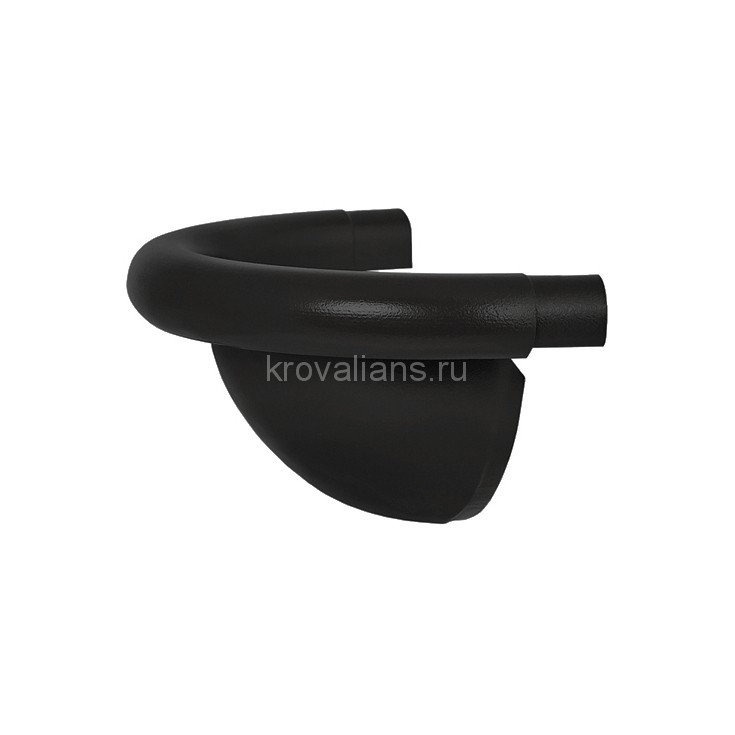 AS PU MATT 125/90 Заглушка  желоба полукруглая, 17 шт/уп., RR-33 Matt