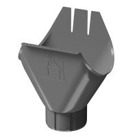 Docke STAL PREMIUM 125/90 мм Воронка Графит RAL7024 18шт/упак