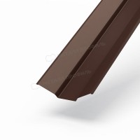 МеталлПрофиль Планка ендовы верхняя 76х76х2000 (PURETAN-20-8017-0.5) /1 шт/