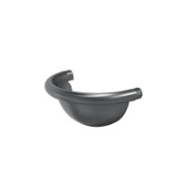 AS PUrus 150/100 Заглушка полукруглая RAL 7024 17 шт/уп