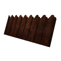 Профнастил С8A v01 фигурный 0,45 Print Elite с пленкой Cherry Wood TwinColor