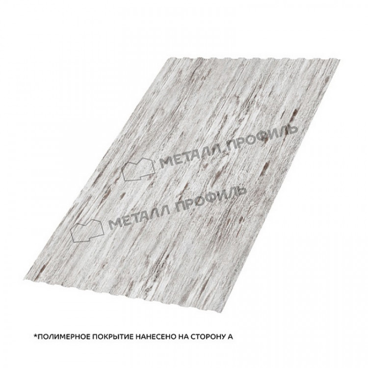 Профилированный лист МП-10х1100-A (ECOSTEEL_MA-01-Беленый Дуб-0,5)