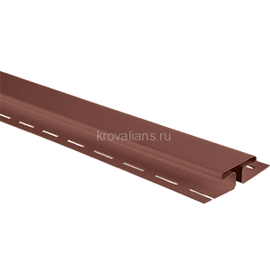 Альта-Профиль (Blockhouse) Планка "соединительная" (H-профиль) 3,05 м. красно-коричневая Т- 18